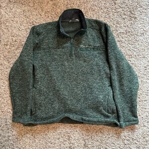 Men's Green Quarter-Zip Sweater